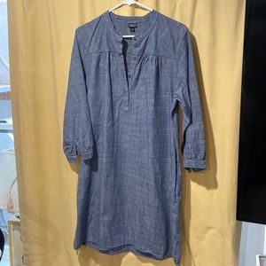 Patagonia denim lightweight dress with belt